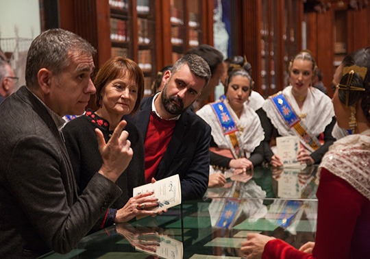 Inauguración de la exposición en la Biblioteca Histórica